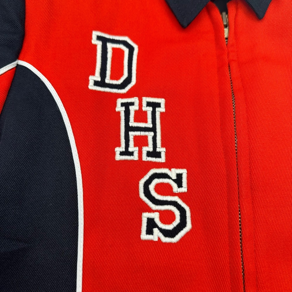 Vintage DHS Marching Band Jacket Red Black‎ Uniform Zip Up Size 56 Costume Retro - Picture 3 of 14